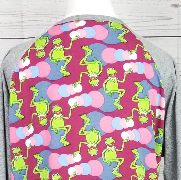 LuLaRoe Muppets Kermit Disney Collection Randy Tee - Picture 6 of 8